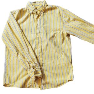 Vintage Ralph Lauren long sleeve button up yellow stripe